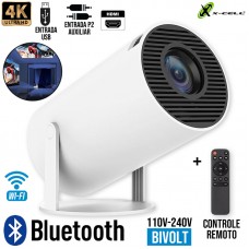 Projetor Portátil Bluetooth Wi-Fi Ultra HD 4K IOS e Android XC-ProTube2 X-Cell